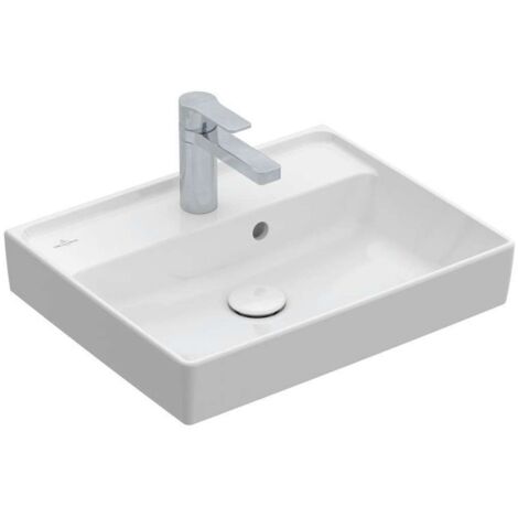 Villeroy & Boch Collaro Handwaschbecken, 1 Hahnloch, mit