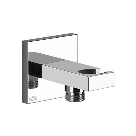 Gessi Rettangolo Wandanschlussbogen 1/2 und Halterung für die