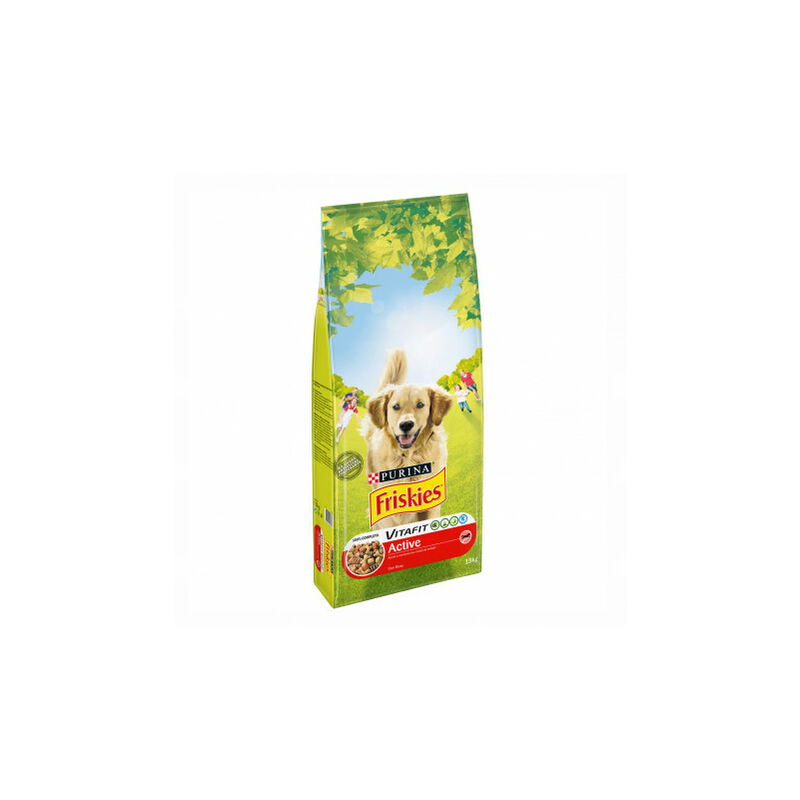 Purina Friskies Active con buey Saco de 15 Kg