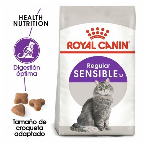 Royal Canin Sensible 33 pienso para gato adulto con sensibilidad digestiva Saco de 4 Kg