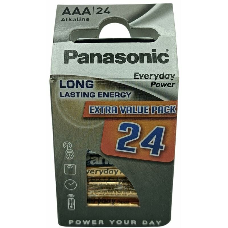 Blister de 4 piles alcalines Panasonic Everyday Power 1,5V - AAA