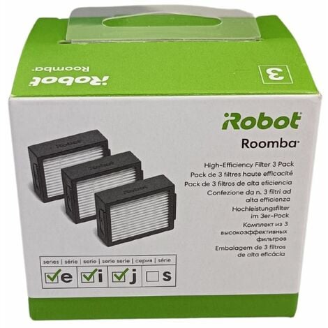 iRobot 4624876, Roomba e & i Filter 3 Pack, Green