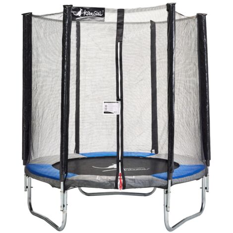 Trampoline KANGUI RALLI Ø 183 cm Compact Enfant Filet sécurité Jardin CE NF EN71-14
