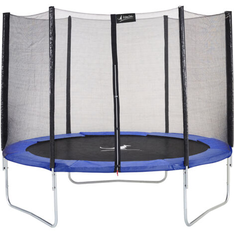 Trampoline KANGUI Bleu Ø 250 cm Enfant Filet sécurité Jardin CE NF EN71-14