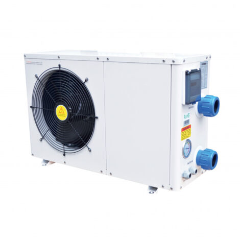 Pompe à chaleur réversible 30m3 30046 – Puissance 4,5 kW – Débit 3 m3/h – Échangeur en titane – Dimensions 77 x 30 x 49 cm – Blanc – Bcf Outdoor