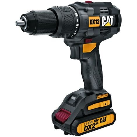 Kit percussion drill dx12 grinder dx31b 2ah batteries and CATERPILLAR case