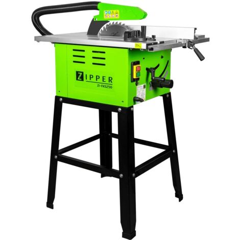Zipper – Bench top table saw 250mm 1800W 230V – Sliding extension for precise cuts – 4-ball bearing table – Lightweight for easy transport (1/5)