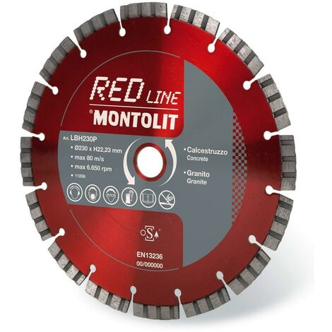DIAMOND DISC 450 MM FOR CONCRETE GRANITE PORPHYRY HARD STONE MONTOLIT LASERMONT LBH45032