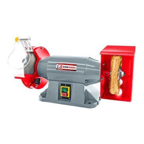 Holzmann DSM200DS 200MM Professional Bench Grinder with Wire Wheel 230V