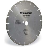 DIAMOND DISC 550 MM FOR REFRACTORY ABRASIVE MATERIALS GRANITE PORPHYRY MONTOLIT SECTORMONT SR55032