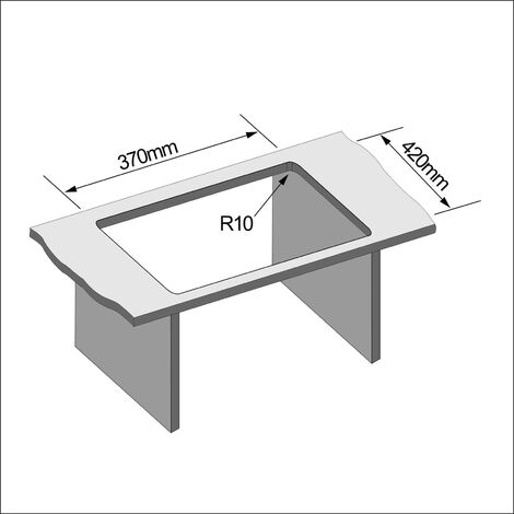 CECIPA Évier 1 Bac 40 × 45 cm Évier Cuisine Montage à Encastrer ou à Fleur de Plan, avec Siphon, Trop-Plein Gratuit, Distributeur de Savon non Inclus, Anthracite