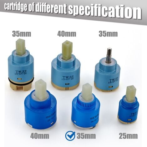 CECIPA Cartouche de robinet en Céramique pour Mitigeur Valve Remplacement 35MM