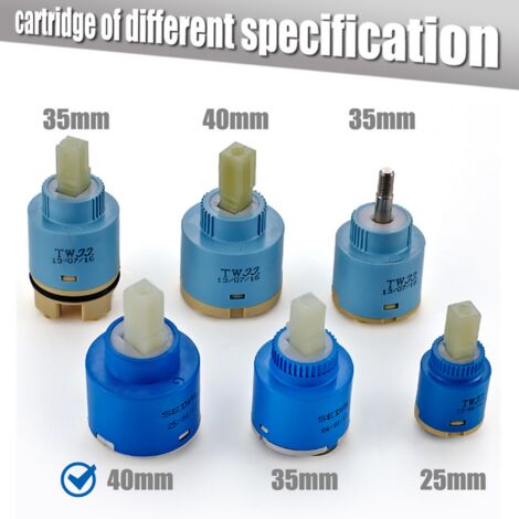 CECIPA Cartouche de robinet en Céramique pour Mitigeur Valve Remplacement 40MM