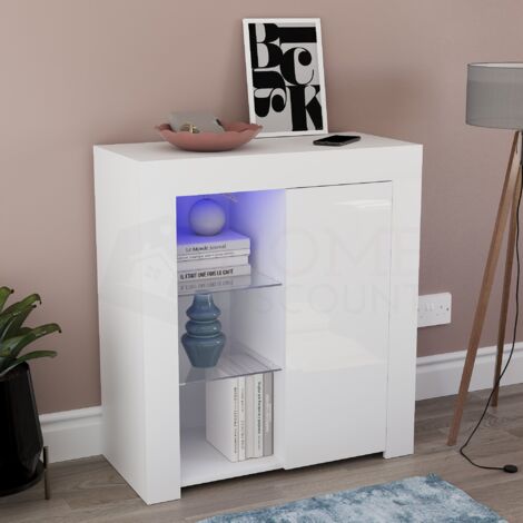 Led sideboard white gloss discount