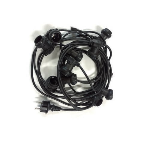 guirlande guingette interconnectable 12M 10 douilles E27