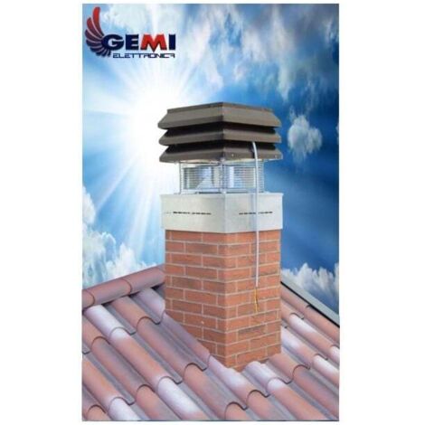 Rauchsauger Schornstein Ventilator Abzugsventilator Abgasventilatoren Schornsteinaufsatz Zugverstärker Für Kamin Thermokamin Grill Industriehauben Basicmodell Gemi Elettronica
