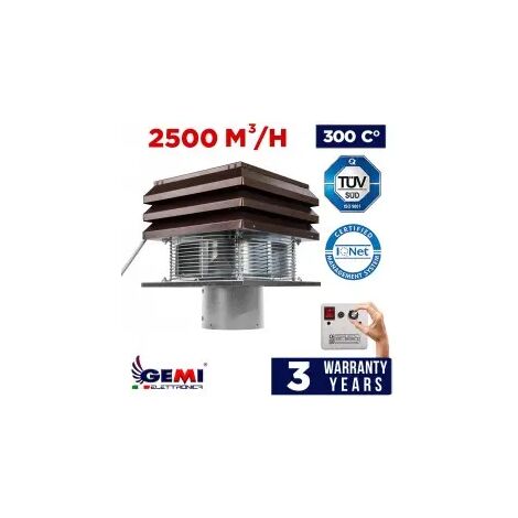 Rauchsauger Für Runden 20 Cm Kamin Schornstein Ventilator Abzugsventilator Abgasventilatoren Schornsteinaufsatz Zugverstärker Thermokamin Industriehauben Basicmodell Grill Von Gemi Elettronica