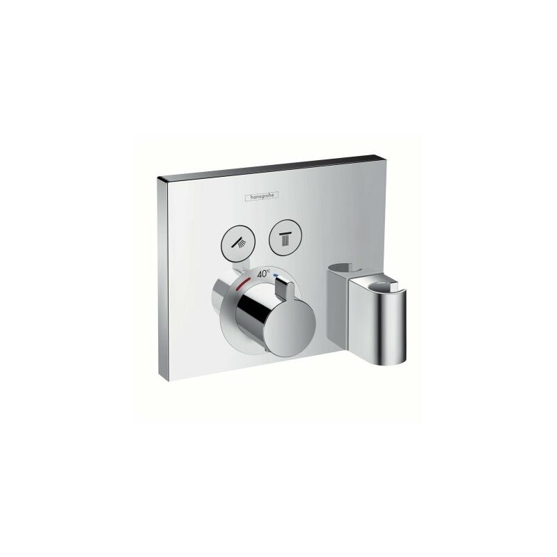Hansgrohe 15765000 Showerselect termostato 2 llaves de paso toma agua y soporte cromo