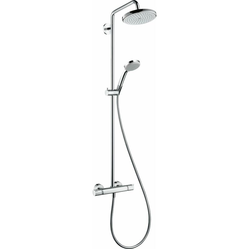 Tubo de ducha Croma 220 1jet EcoSmart de Hansgrohe con termostato, cromado - 27188000