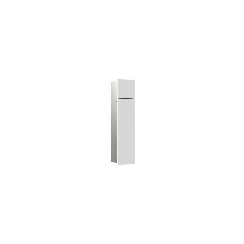 Módulo Emco asis módulo WC puro con compartimento adicional, oculto, tope derecho 730mm, color: alpino-blanco - 975551301