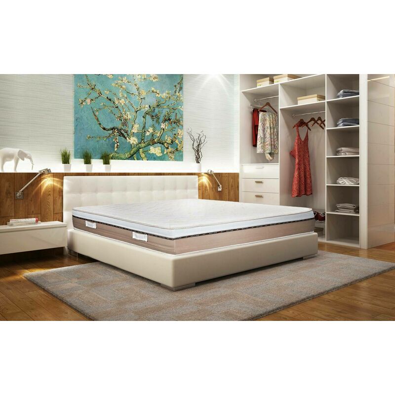 Kaufen Sie Dmora Ines quadratische und halbe Matratze, Memory Foam und  Gel-Matratze mit 9 verschiedenen Zonen, 100% Made in Italy, Anti-Milben und  hypoallergen, cm 120x190 h27 zu Großhandelspreisen