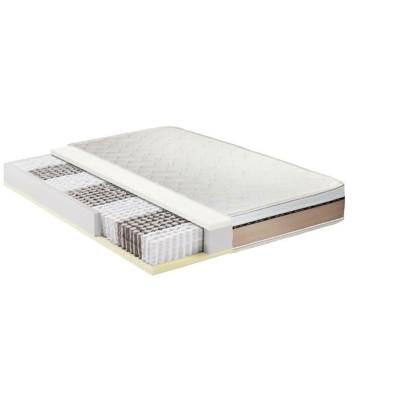 Kaufen Sie Dmora Ines quadratische und halbe Matratze, Memory Foam und  Gel-Matratze mit 9 verschiedenen Zonen, 100% Made in Italy, Anti-Milben und  hypoallergen, cm 120x190 h27 zu Großhandelspreisen