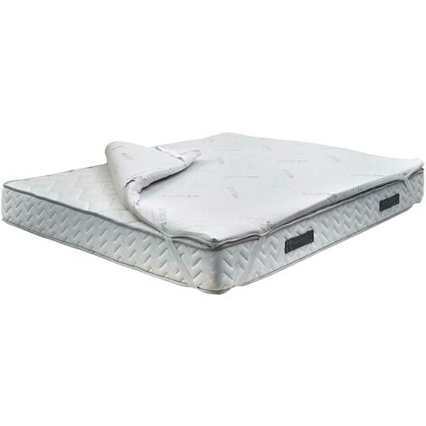 Talamo Italia Bull Single Topper, Matratze zur Verbesserung der Haltung,  Memory Foam Topper, Hypoallergen und atmungsaktiv