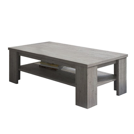 Tavolino Da Caffè In Legno Di Ingegneria Invecchiato – 55x55x30 Cm, Marrone, Ampio Ripiano E Spazio Di Archiviazione, Capacità Carico 60 Kg