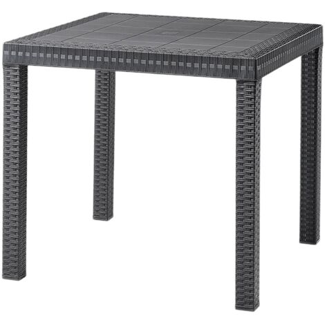 Dmora Gartentisch Messina - Ausziehbarer Esstisch 160-240cm Weiß