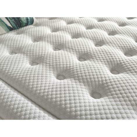 Dmora Luxury Relax Einzelmatratze, Struktur mit Taschenfedern und Memory  Foam, orthopädisch mit starrer Stütze, cm 105x200 Höhe 30