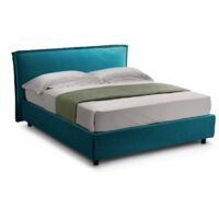 Doppelbett Brolo, abnehmbarer Bezug, Blau