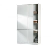 Dmora Kledingkast Waterbury Twee Deuren 50x200 Cm Wit 3 Planken Kledingroede Twee Deurslaapkamerkast