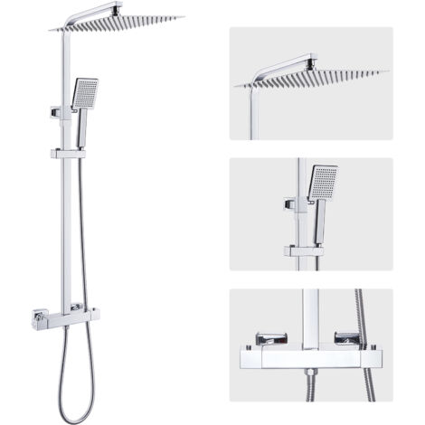 Deckenmontiertes Duschsystem Mit Thermostat & LED – 3-in-1 Spa-Erlebnis Fürs Bad
