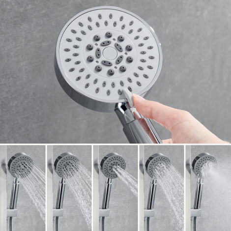 Auralum LED Duschpaneel Duscharmaturen Set mit 3 Düsen,Wassertemperatur LCD Dispaly Duschsystem Edelstahl SUS304 Duschpaneel Leichter Luxus ,Edelstahldrahtziehen