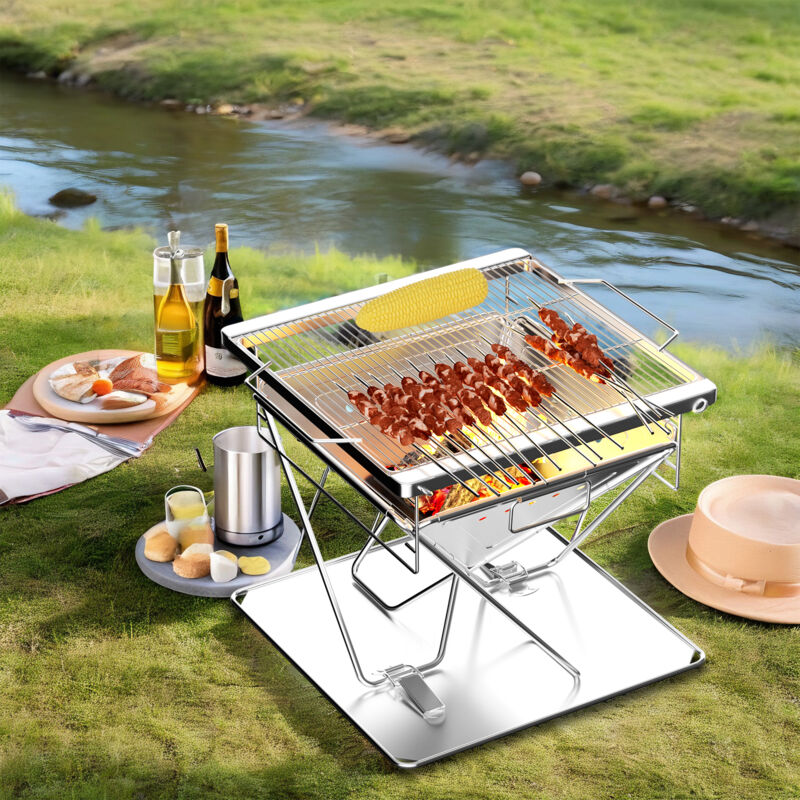 Grille de barbecue en acier inoxydable Grille de barbecue à charbon