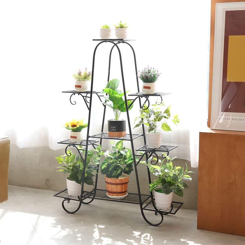 Porte Plante Interieur,Étagère Plante Verticales,Etagere Jardin  Exterieur,Escalier Pour Plantes Étagère à Fleurs Présentoir De Fleurs  Multicouche,pour La DéCoration ExtéRieure Et IntéRieure,White : :  Jardin