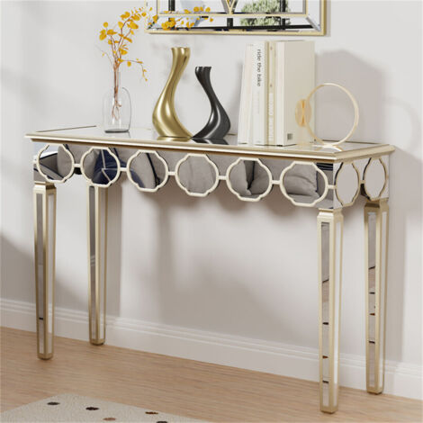 Table console Table d'entrée Bout de Canapé Transparent 100x35x75 cm Verre trempé 75612