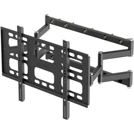 Support TV Mural Large - 40-85 Pouces Orientable pour écrans et téléviseurs Fixation Murale TV Solide avec Horizontale Angle Pivotant à ±30° Charge 100kg VESA Max 600×400mm