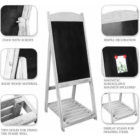 POPRUN Lot De 4 Tableaux Blancs Magnétiques Effaçables En Espagnol