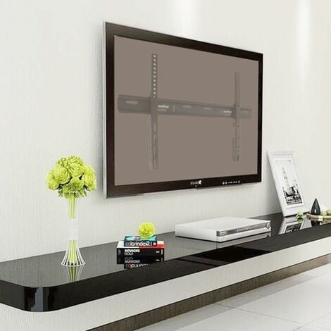 Support Mural TV Inclinable pour Écrans Plats 26-75 Pouces LED LCD