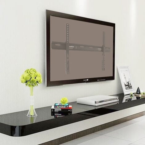 Support TV Mural pour Télévision: Fixation Murale Tv pour Écrans 66-140cm  LED LCD Support Tv