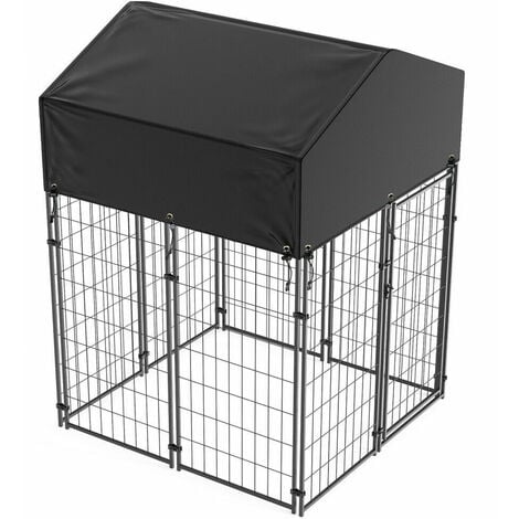 Chenil pour Chien Éxterieur Cage Chein XXL Enclos Grande Taille