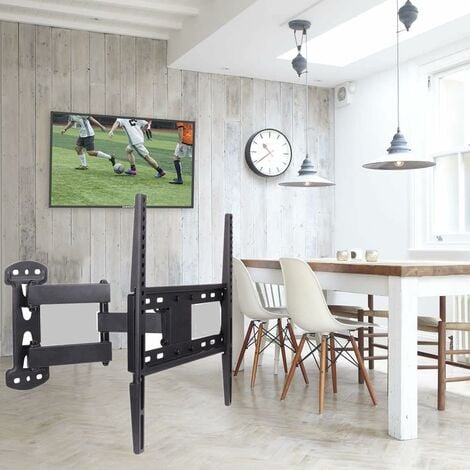 Support Tv Mural / Fixation télévision Led sur mur / Télé écran 14 à 32  pouces