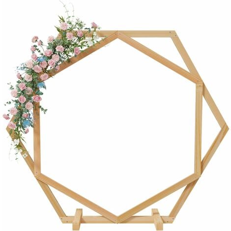 Arche Mariage - Grande Arche de Mariage Bois Hexagonale 2M - pour  décoration de Mariage/Anniversaire - Kit pour Ceremonie Laique - Montage  Facile - Stock en France : : Cuisine et Maison