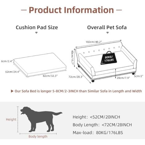 Canapé Orthopétique XXL Pour Chien De Grande Taille - BingoPaw