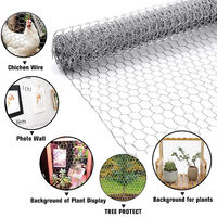 Unho – Grillage rigide 1m x 25m – Maille souple en fer avec revêtement de zinc – Pour enclos animaux, volières, potagers