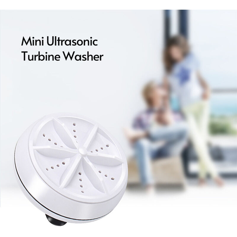 Mini machine à laver portable avec baignoire pliable compacte à ultrasons à turbine alimentée par USB pour le voyage 