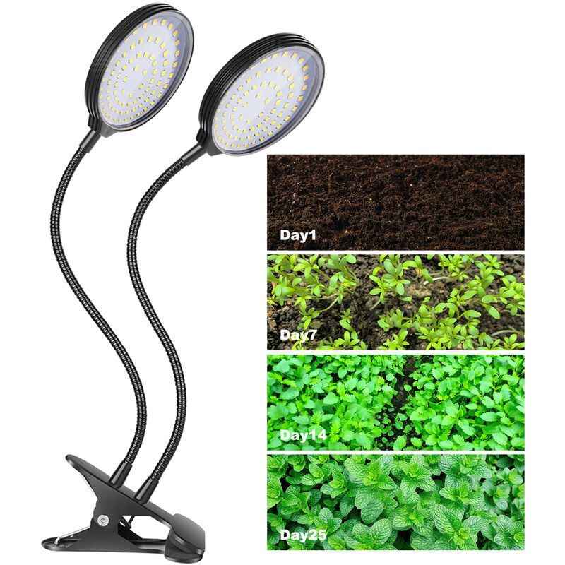Lovebay lumière végétale Lumière Végétale Résistant au Froid 9W 40 LED Spectre 780nm Similaire au Soleil Convient à Diverses Plantes