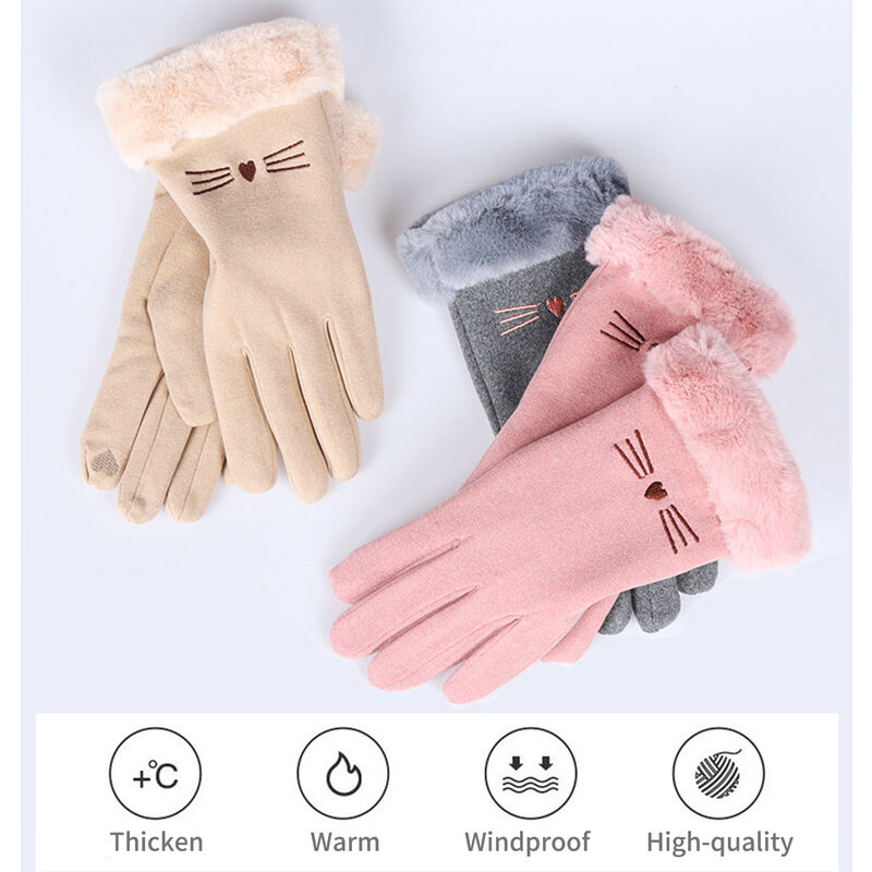 Avec écharpe et gants Pour écran tactile Pour le ski en plein air ZETIY Ensemble d'hiver pour femme