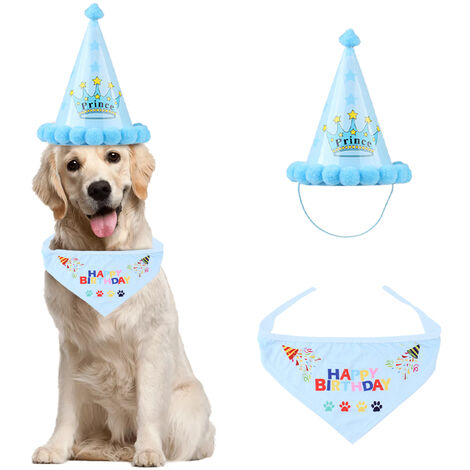 Td260 Chapeau D Anniversaire Pour Chien Chapeau De Fete D Anniversaire Pour Animaux De Compagnie Couronne